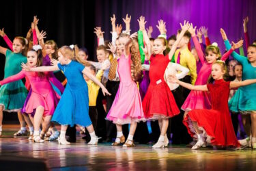 children performing