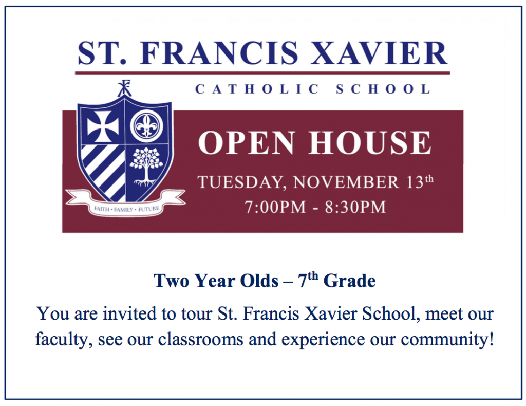 St. Francis Xavier strives to form students who in the future will be