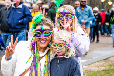 Mardi gras family