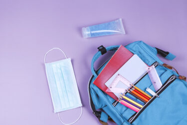School supplies this year include mask and hand sanitizer